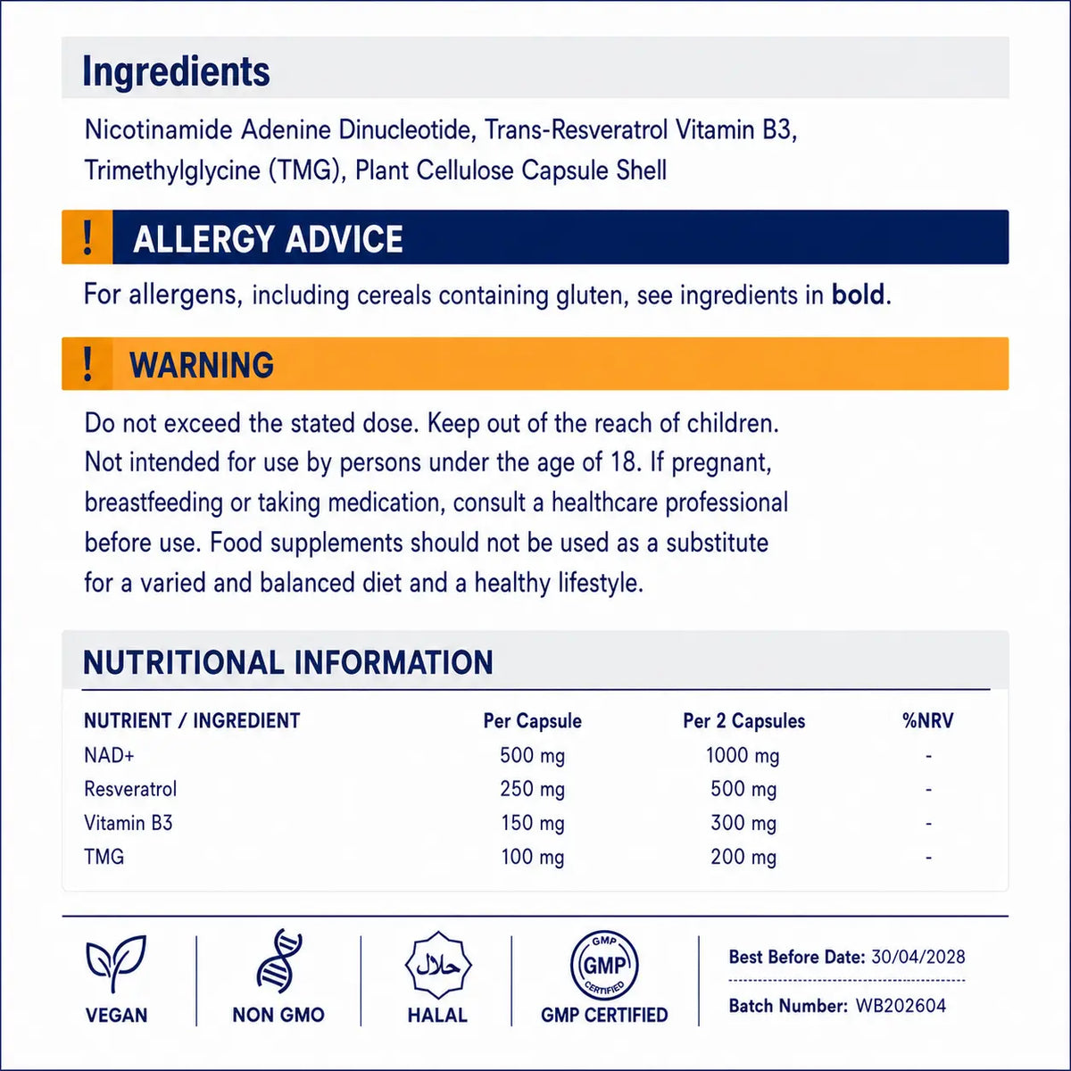NAD+ Resveratrol | Energy & Healthy Aging Support FitFlex Supplements
