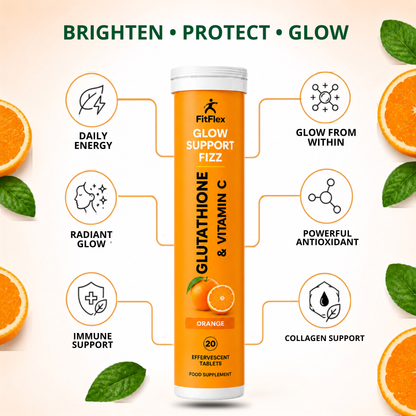Skin Renew Fizz | Glutathione & Vitamin C | 20 Effervescent Tablets