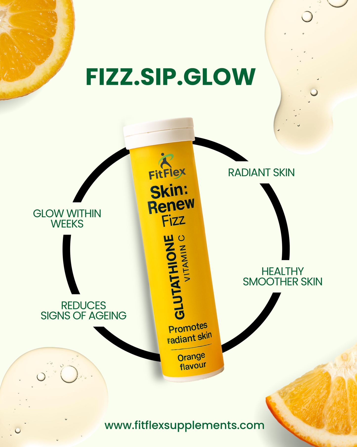 Skin Renew Fizz with Glutathione & Vitamin C