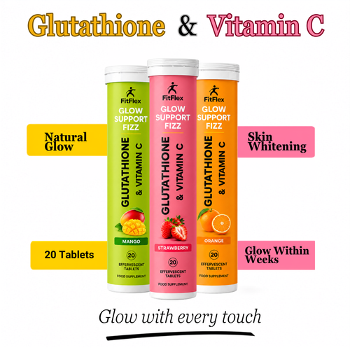 Skin Renew Fizz | Glutathione & Vitamin C | 20 Effervescent Tablets