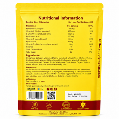 Collagen Gummies | Skin, Hair, Nails & Joints | 60 Gummies