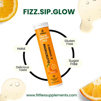 Skin Renew Fizz | Glutathione & Vitamin C | 20 Effervescent Tablets