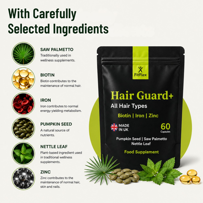 DHT Blocker Supplement | Biotin, Iron & Zinc | Hair Growth & Hair Loss Support