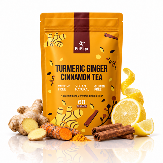Turmeric Ginger Cinnamon Tea  | Caffeine-Free, Vegan & 60 Tea Bags
