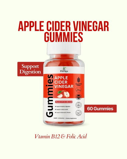 Apple Cider Vinegar Gummies | With Vitamin B12 & Folic Acid